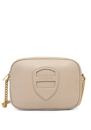 Blauer logo-plaque chain-link shoulder bag - Neutrals
