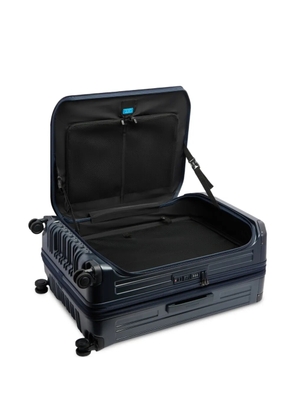 PIQUADRO large expandable four-wheel suitcase - Blue