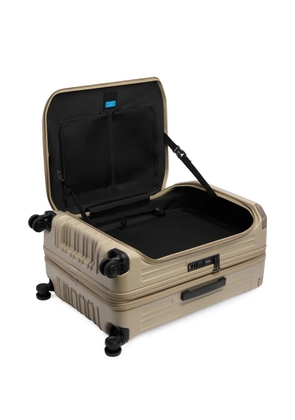 PIQUADRO medium expandable hardside suitcase - Neutrals