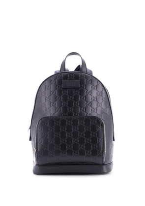 Gucci Pre-Owned Signature Pocket Guccissima Leather Small backpack - Black
