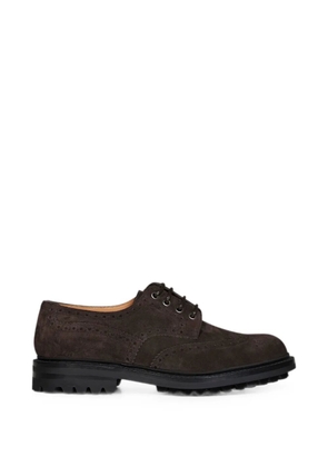 Church's longwing brogue suede shoes - Brown