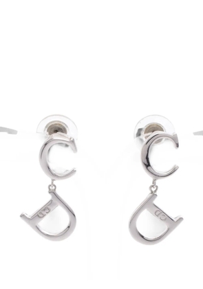 Christian Dior Pre-Owned 2010s CD-logo earrings - Silver