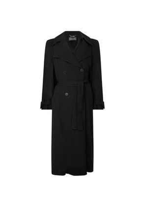 Alberta Ferretti belted double-breasted coat - Black