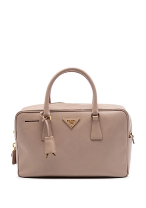 Prada Pre-Owned 2010-2026 Saffiano Lux Bauletto satchel - Neutrals