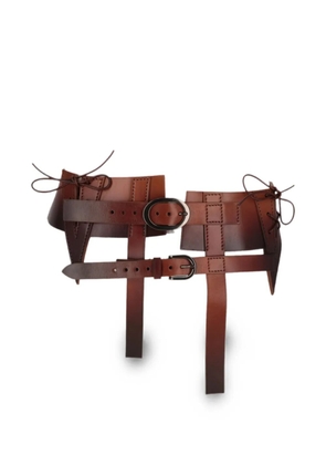 TOM FORD buckle-fastening lace-up belt - Brown