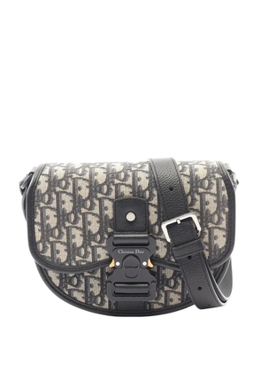 Christian Dior Pre-Owned 2010-2026 Mini Oblique Canvas Gallop crossbody bag - Blue