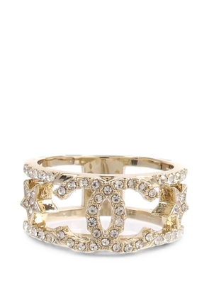 CHANEL Pre-Owned CC metal star ring - Gold