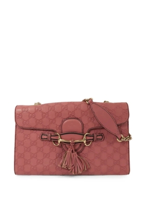 Gucci Pre-Owned Emily Horsebit chain-strap shoulder bag - Pink