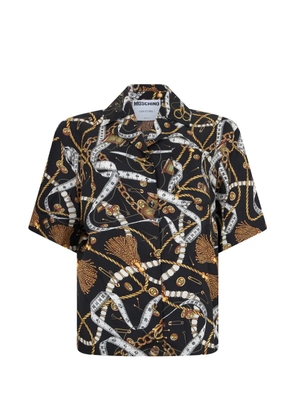 Moschino graphic-print short-sleeve shirt - Black