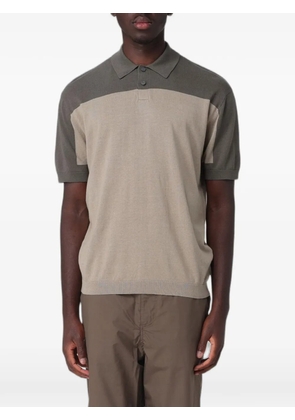 Emporio Armani jacquard-knit polo shirt - Neutrals