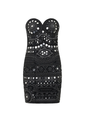 Moschino sweetheart-neck mini dress - Black