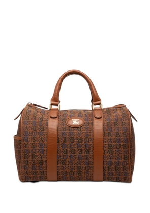 Burberry Pre-Owned 20th Century Logo Printed Canvas boston bag - Brown