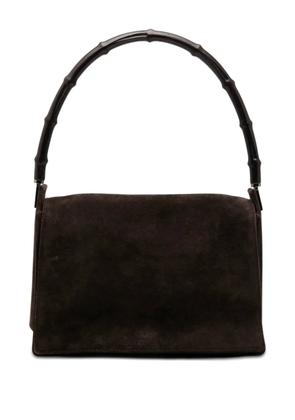 Gucci Pre-Owned 2000-2015 Suede Bamboo handbag - Brown