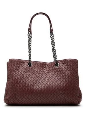 Bottega Veneta Pre-Owned 2012-2026 Large Nappa Intrecciato Double Chain tote bag - Red