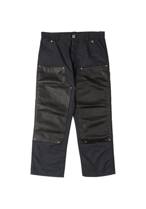 Chrome Hearts leather double-knee carpenter trousers - Black