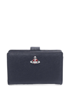 Vivienne Westwood Pre-Owned 2020s Orb Saffiano wallet - Black