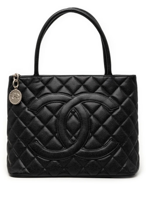 CHANEL Pre-Owned 2000-2002 Caviar Medallion tote bag - Black
