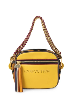 Louis Vuitton Pre-Owned 2009 Savane Flight leopard-print shoulder bag - Yellow