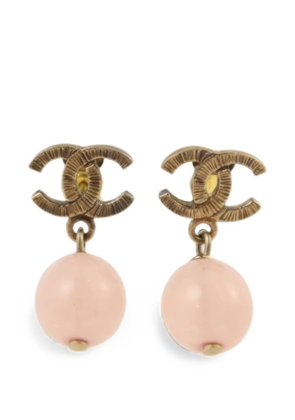 CHANEL Pre-Owned CC drop earrings - Gold