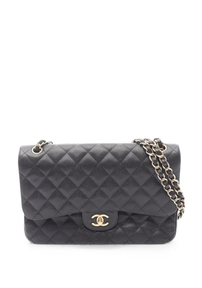 CHANEL Pre-Owned 2012-2013 large Double Flap shoulder bag - Black