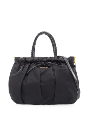 Prada Pre-Owned 2000s Tessuto braided-handle tote bag - Black