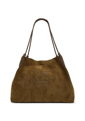 ETRO large Libra braided tote bag - Brown