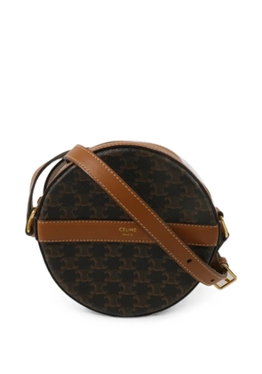 Celine Pre-Owned Triomphe round shoulder bag - Brown