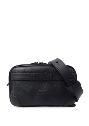 Louis Vuitton Pre-Owned Monogram Shadow Alpha mini shoulder bag - Black