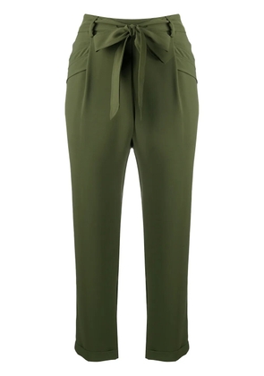 LIU JO high-rise cropped trousers - Green