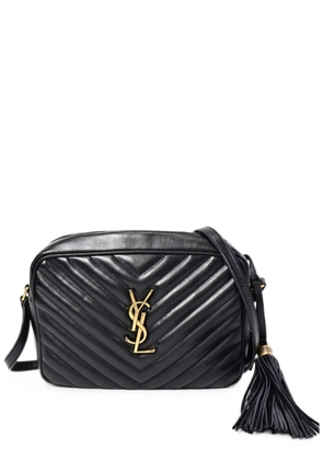 Saint Laurent Pre-Owned Lou chevron-quilted camera bag - Black