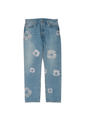 Denim Tears crystal-embellished straight-leg jeans - Blue