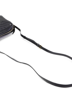 Saint Laurent Pre-Owned Lou chevron-quilted camera bag - Black