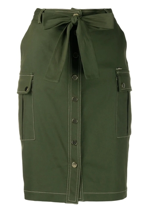 LIU JO buttoned straight skirt - Green