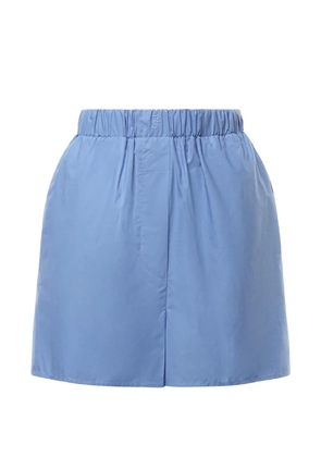 The Frankie Shop Lui logo-embroidered elasticated-waist shorts - Blue