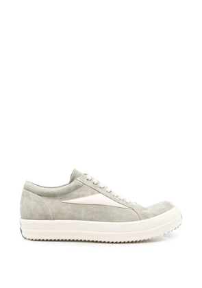Rick Owens suede panelled sneakers - Grey