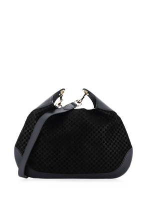 Gucci Pre-Owned B GG Suede Medium shoulder bag - Black