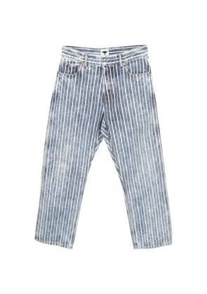 Christian Dior Pre-Owned 2010s denim stripe trousers - Blue