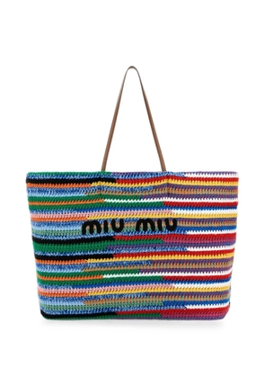 Miu Miu crochet shoulder bag - Blue