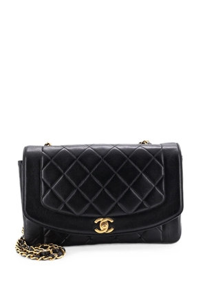 CHANEL Pre-Owned Diana Flap Bag Quilted Lambskin Medium shoulder bag - Black