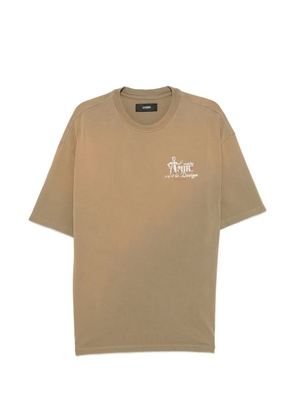 AMIRI logo-print T-shirt - Brown