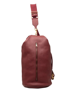 Gucci Pre-Owned 2000-2015 Grained Leather Vertical Zip Sling Bag travel bag - Red