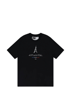 SP5DER graphic-print T-shirt - Black
