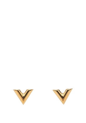 Louis Vuitton Pre-Owned 2017 Gold Plated Essential V Stud Earrings costume earrings