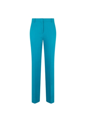 Alberta Ferretti high-waisted straight-leg trousers - Blue
