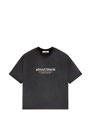 ABOUTBLANK logo-print boxy-fit T-shirt - Black