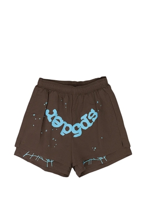 SP5DER OG Web double-layer shorts - Brown