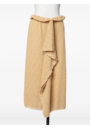 Muller Of Yoshiokubo ruffled midi skirt - Yellow