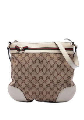 Gucci Pre-Owned 2016-2026 GG Canvas Web Mayfair crossbody bag - White