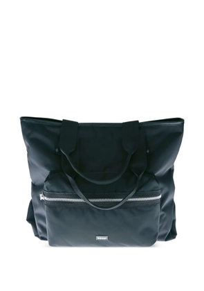 sacai large zip-pocket tote bag - Black