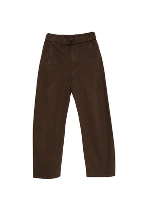 LEMAIRE belted wide-leg jeans - Brown